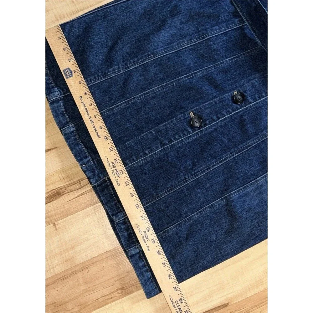 Denim Long Sleeve Belted Dress Women’s Size 10 EUC Jones NY Country
